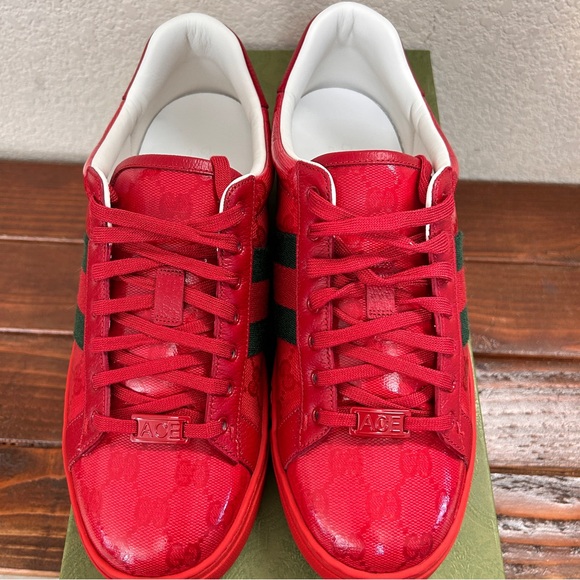 NEW AUTHENTIC GUCCI GG Crystal Canvas Sneaker (Gucci size 7, US W10/M8) - Picture 8 of 15